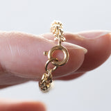 Bracciale morbido torchon vintage in oro 18K