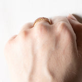 Veretta vintage in oro giallo 18K con rubini (0.45ctw ca.), anni ‘60
