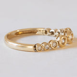 Anello vintage in oro 14K con diamanti (0.20ctw ca.), anni ‘70