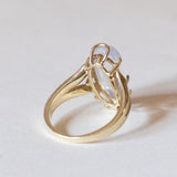 Vintage 14K gold moonstone ring, 60s / 70s
