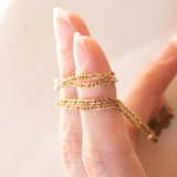 Collana vintage in oro 8K con cromodiopsidi e diamanti, anni ‘80