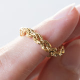 Bracciale morbido torchon vintage in oro 18K