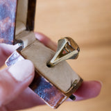 Vintage 14K Gold Citrine Quartz Cocktail Ring, 1970s