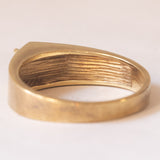 Anello vintage da uomo in oro 14K con rubino, anni ‘70