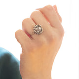 Anello antico in platino con diamanti (0.30ctw ca.), anni ‘30/‘40