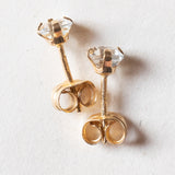 Orecchini vintage in oro 18K con acquamarine, anni ‘70