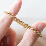 Bracciale morbido torchon vintage in oro 18K