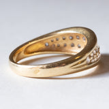 Anello vintage in oro 18K con diamanti (0.50ctw ca.), anni ‘70