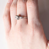 Anello antico in platino con diamanti (0.66ct ca.), anni ‘30
