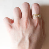 Anello vintage in oro 18K con diamanti (0.50ctw ca.), anni ‘70