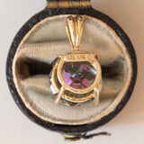 Ciondolo moderno in oro 9K con topazio mistico