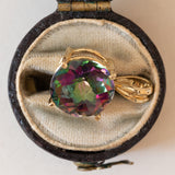 Ciondolo moderno in oro 9K con topazio mistico