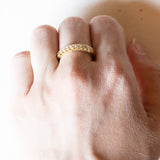 Veretta vintage in oro 18K con diamanti (0.27ctw ca.), anni ‘60