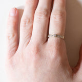 Anello vintage in oro 14K con diamanti (0.14ct ca.), anni ‘60/‘70