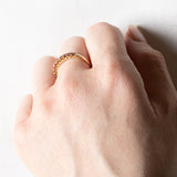 Veretta vintage in oro giallo 18K con rubini (0.45ctw ca.), anni ‘60