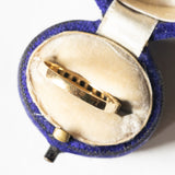 Veretta vintage in oro giallo 18K con zaffiri (0.45ctw ca.), anni ‘60