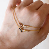 Coppia di collane vintage in oro 18K con rubini/zaffiri (0.50ctw ca.) e diamanti (0.50ctw ca.), anni ‘70
