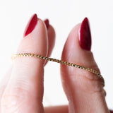 Braccialetto vintage in oro giallo 14K con diamante (0.01ct ca.), anni ‘60/‘70