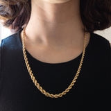 Vintage torchon necklace in 8K gold, 1970s