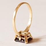Anello vintage in oro 18K con granato, anni ‘50