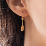 Orecchini pendenti vintage in oro 18K, anni ‘60