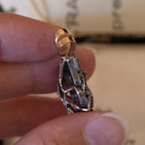 Antique pendant in 18K gold and silver with rosette cut diamonds, early 1900s