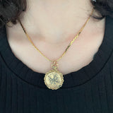 Ciondolo portafoto antico in oro 14K, primi del ‘900