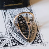 Antique ring in 18K gold and silver with old cut diamonds (6.25ctw approx.), Early 1900s