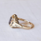 Vintage 14K gold quartz ring, 1950s