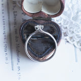 Solitario in oro bianco 18K con diamante di taglio vecchio di 0.55ct ca.