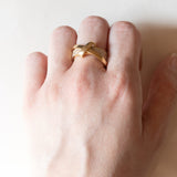 Anello vintage in oro 18K con diamanti (0.56ctw ca.), anni ‘70