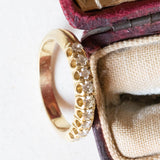 Veretta vintage in oro 18K con diamanti (0.27ctw ca.), anni ‘60