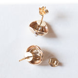 Orecchini vintage in oro 18K, anni ‘60/‘70