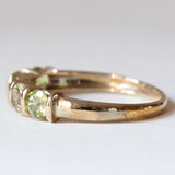 Anello vintage in oro 8K con peridoti, anni ‘80