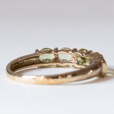 Anello vintage in oro 8K con peridoti, anni ‘80