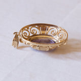 Vintage 8K gold pendant with amethyst, 60s / 70s