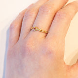 Anello vintage in oro 18K con rubino, anni ‘60/‘70