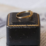 Anello contrarier vintage in oro 18K con diamanti (0.06ctw ca.), anni '60