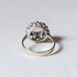 Anello vintage in oro 14K con acquamarina, anni ‘50/‘60
