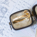 Anello vintage in oro 8K con delfino, anni ‘80