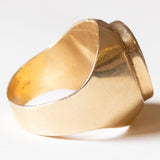 Anello vintage da uomo in oro 14K con onice, anni ‘60