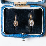 Orecchini vintage in oro 8K con acquamarine, anni ‘60