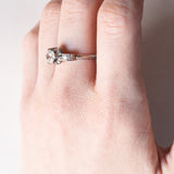 Anello antico in platino con diamanti (0.66ct ca.), anni ‘30