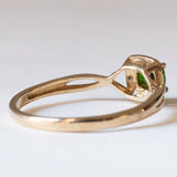 Anello vintage in oro 8K e cromodiopside, anni ‘80