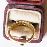 Veretta vintage in oro 18K con diamanti (0.27ctw ca.), anni ‘60