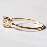 Anello vintage in oro 18K con acquamarina, anni ‘50/‘60