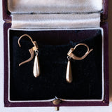 Orecchini pendenti vintage in oro 18K, anni ‘60