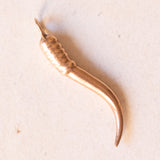 Cornetto vintage in oro rosso 14K