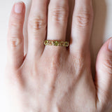 Anello vintage in oro 8K con peridoti, anni ‘80