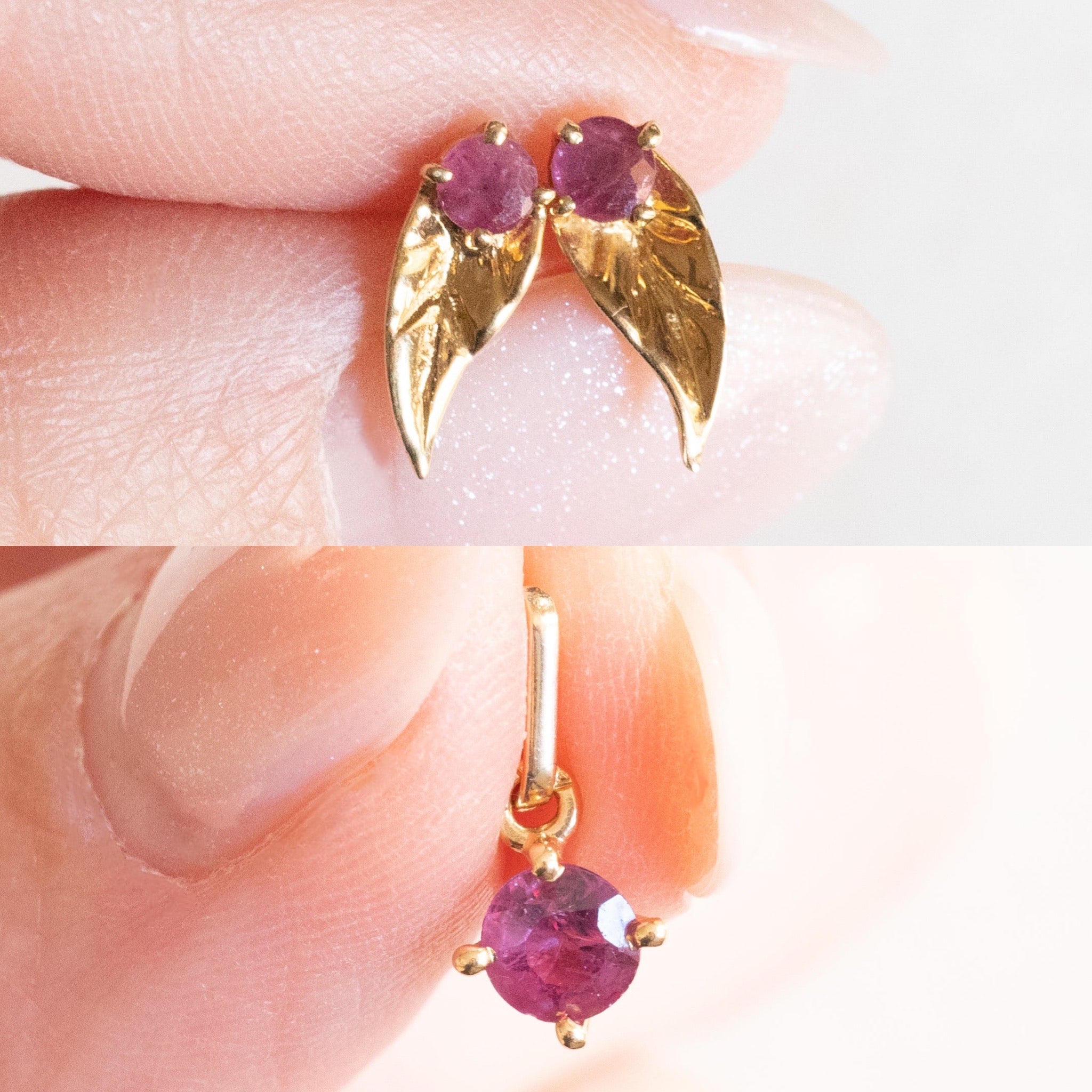 Orecchini Ovali In Acciaio Inossidabile 304 Con Zirconi Cubici Trasparenti Oro 36 8x27 4mm - Foto 4